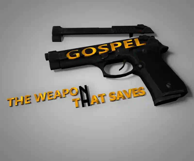 GOSPEL GUN - Christ, Christian, CWD Ministry, Christianwars, Timilehin Fasuan, Gospel, Biblical Searches, Jesus Christ, Holy Spirit, Christian Wallpapers, Bible Verses, Worship Backgrounds, Faith-based Imagery, Prayer, Salvation, Church Media, Godly Inspiration, Christian Devotionals, Spiritual Warfare, Scripture Pictures